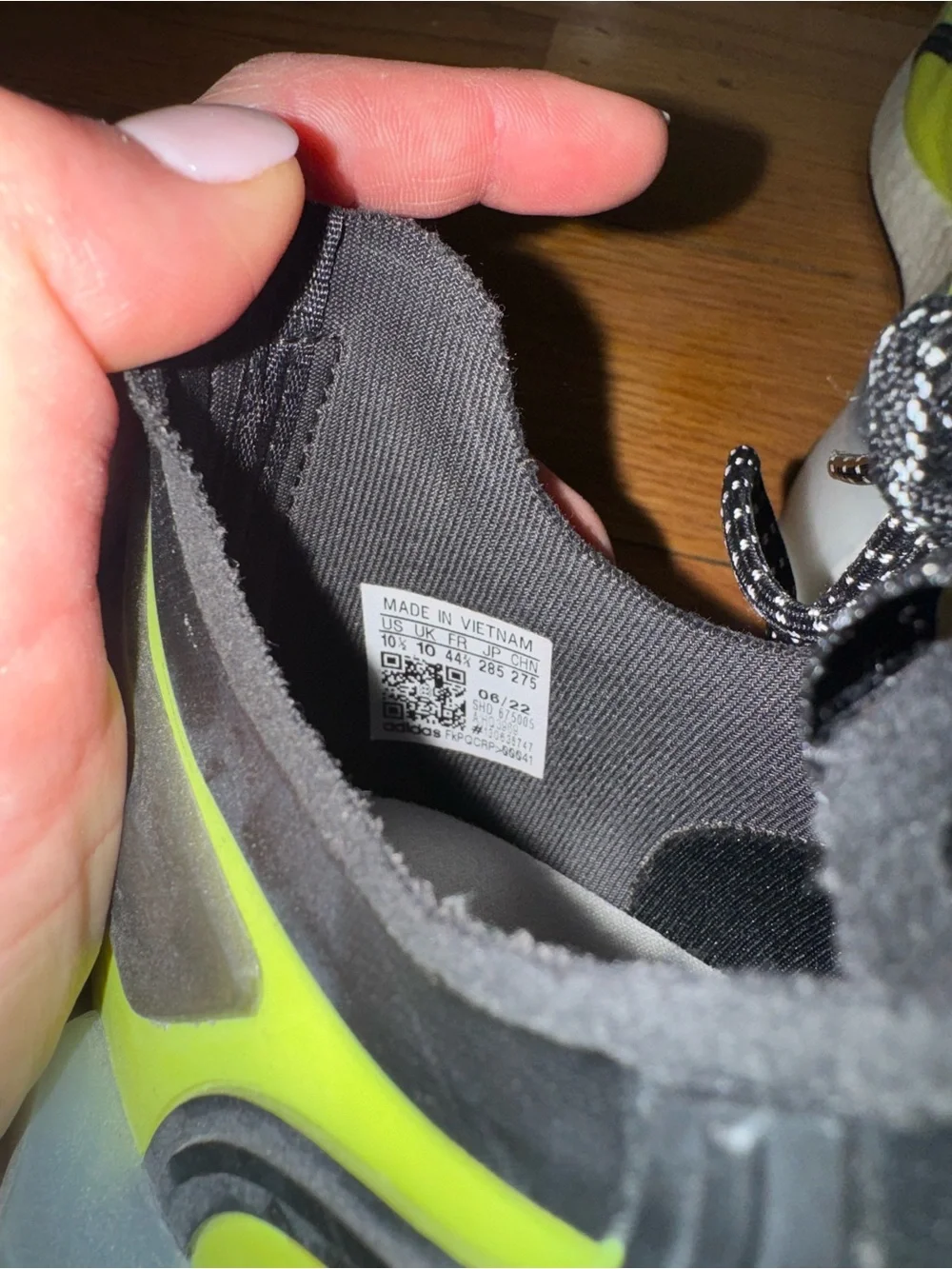 adidas Neon & Black Sneakers - Picture 5 of 6